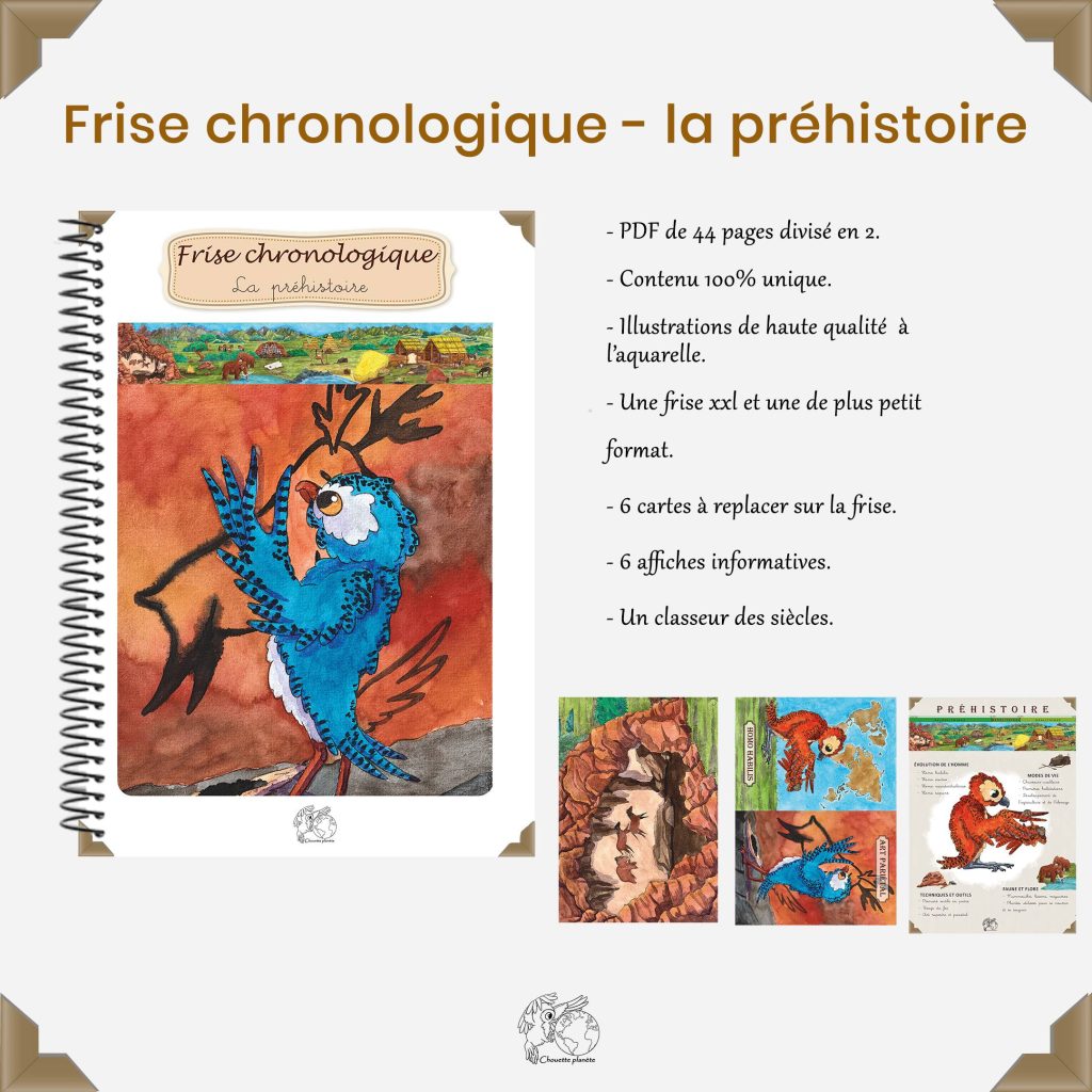 frise chronologique préhistoire