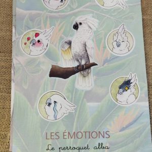 Stickers sur les émotions du cacatoès alba