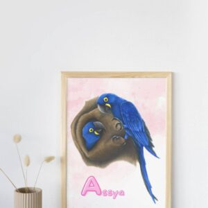 affiche prénom animaux