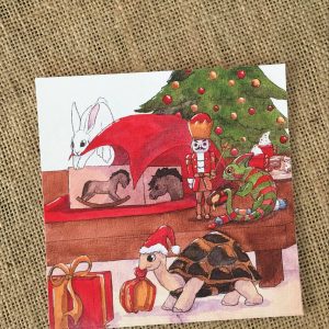 Une belle carte de Noël, illustrée et artisanale