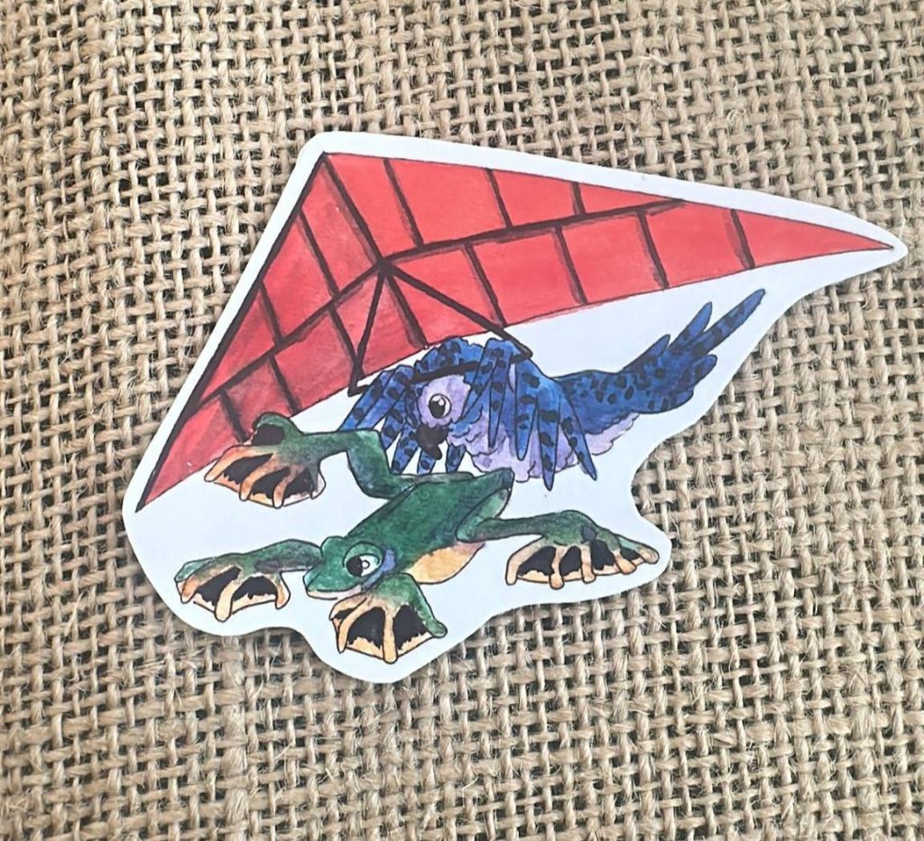 sticker grenouille de wallas